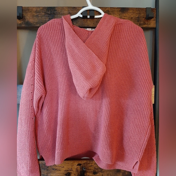 Cotton Blend cropped hoodie Size Large - Picture 5 of 6